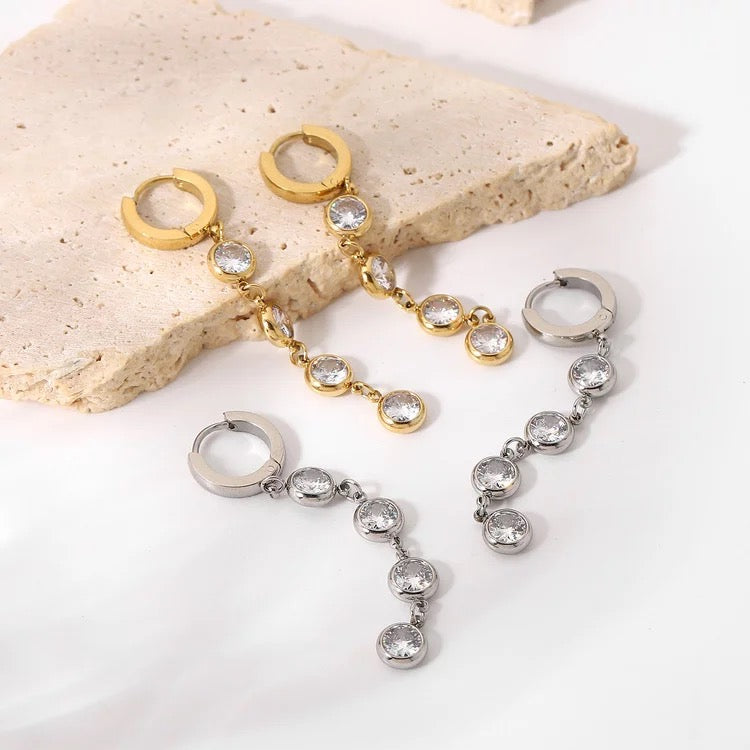 Diamond Drop Earrings