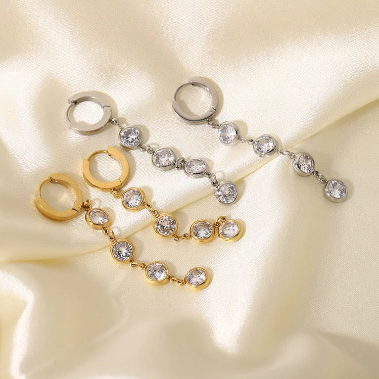 Diamond Drop Earrings